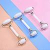 Natural white jade crystal roller stone massage body eye anti-wrinkle ascending facial skin reduce cellulite health care tool