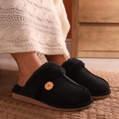 Модные Crestar Женские Меховые Тапочки Зимние Теплые Домашние Пушистые Тапочки Унисекс Модные Мягкие Тапочки Нескользящие Тапочки