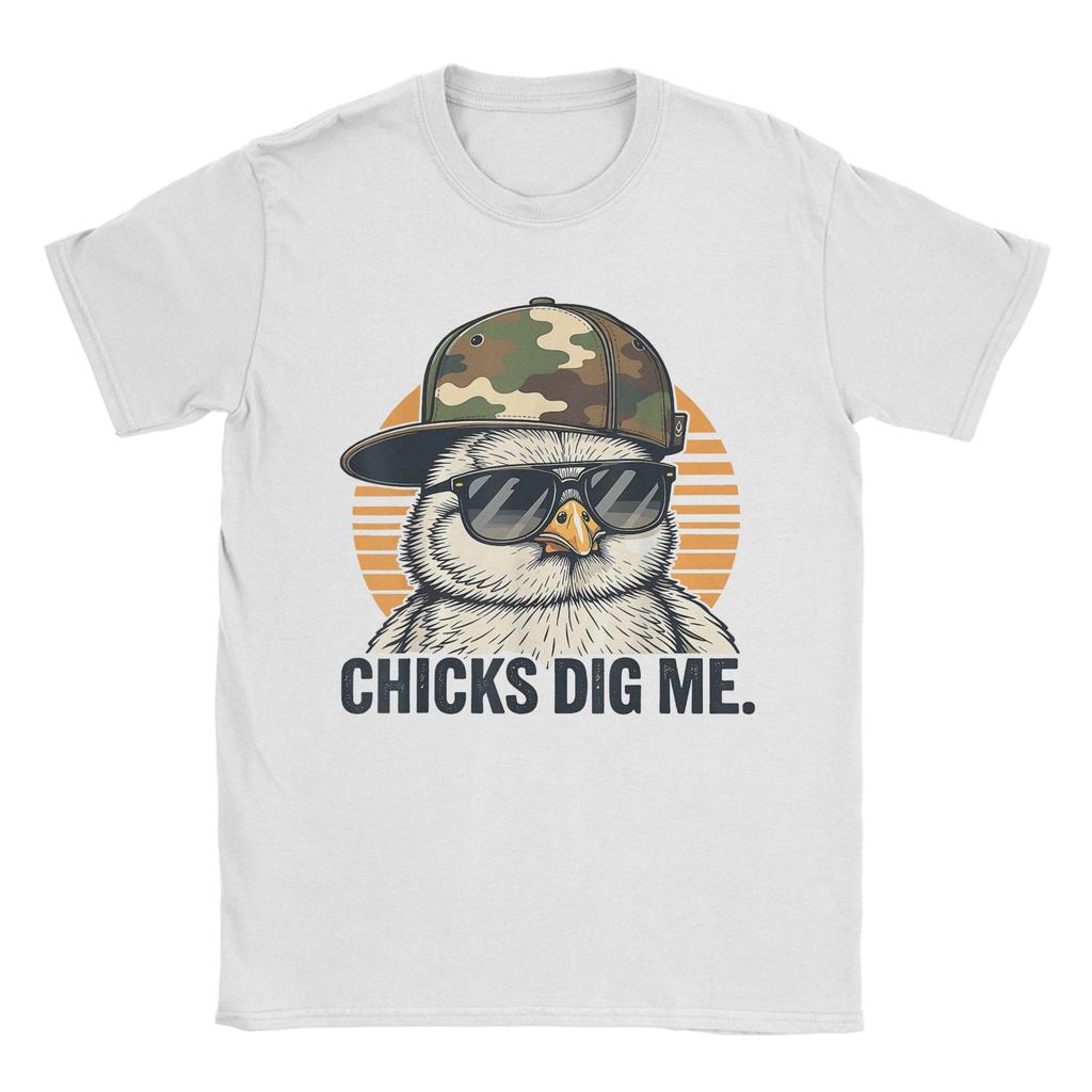 Chicks Dig Me Easter T Shirt Trendy Cool TShirts Short Sleeve Vintage Tshirt Beach 100 Cotton Round Neck Plus Size 5XL Tees