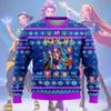2025 New KPop Demon Hunters Ugly Christmas Sweater Harajuku Fashion Women Jumper Sweater Rumi Mira Zoey HUNTR/X Sweatshirts