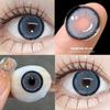 Eyeshare Fashion Color Contact Lenses 2PCS Big Eyes Black Glasses Lenses Brown Color Contact Lenses Gray Lenses Blue Fashion Glasses Lenses