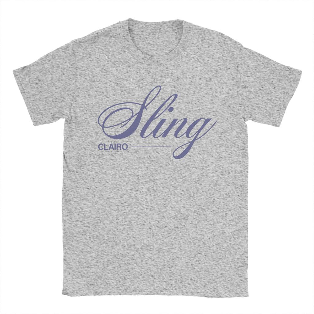 Музыкальная футболка Clairo Sling для мужчин Новинка Чистый хлопок Футболка с круглым вырезом с коротким рукавом Топы для взрослых