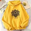 Vintage Art Flower Print Casual Hoodie Cost-effective Women Clothing Sweatshirt Women Graphic Solid Color Simple Stylish Hoodie