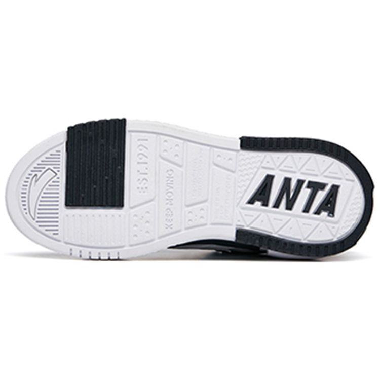 Anta Casual Versatile Low-Top Sneakers Women Sneakers Black White 922138061-2