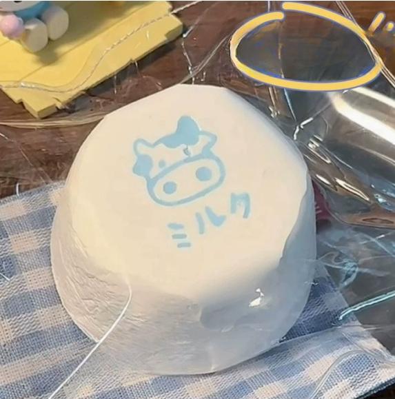 New Butter Texture Handmade Milk Cake Squishy Food Grade Silicone Soft Squeeze Fun Cute Portable Stress Relief Fidget Toy