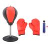 Desktop Punching Bag PU Leather Stress Relief Standing Desk Table Boxing Punch Ball Fun Toys with