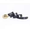 U-shaped Oval Plate Buckle Smooth Buckle Retro Style Cowhide Belt Whole Buffalo Leather Cutting Belt