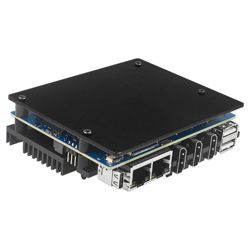 Корпус из алюминиевого сплава, пассивное охлаждение, металлический корпус с термоклеевой прокладкой, набор винтов для Orange Pi 5 +