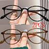 2Pcs New Arrival Computer Glasses Frame Women Men Anti Blue Light Round Eyewear Blocking Glasses Optical Spectacle Eyeglass