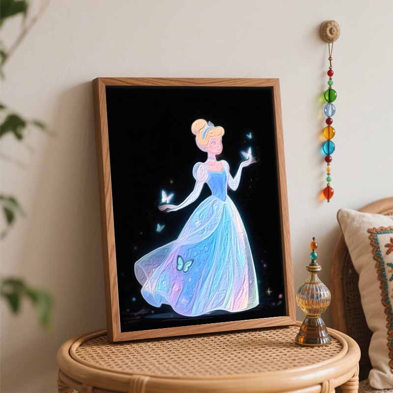 Disney Золушка картина маслом ручная роспись раскраска картина ручная работа DIY украшение дома подарок