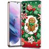 Прозрачный чехол для телефона для Samsung Galaxy S25 S24 S23 S22 S20 S21 FE Ultra S24 S10 S10E Plus 5G Новогодний Рождественский рисунок