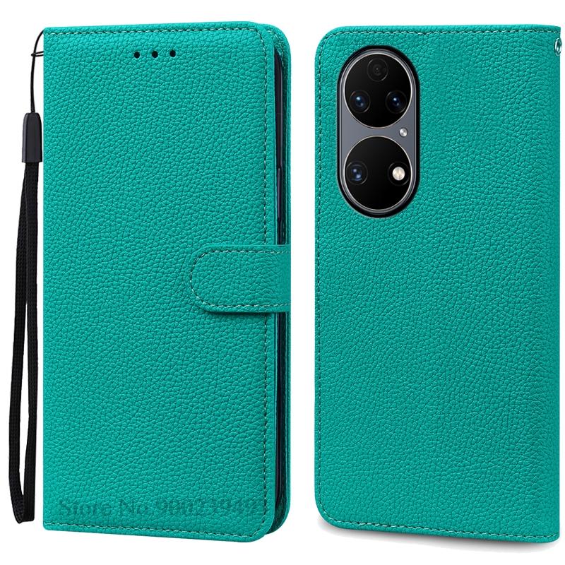 Чехол P50 P 50 Pro для Huawei P50, кожаный чехол-кошелек, флип-чехол для Huawei P50 Pro, мягкий силиконовый чехол, чехол Fundas Shell