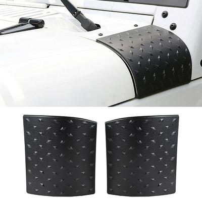 1 пара накладок на боковые стойки кузова автомобиля, черные, для Jeep Wrangler JK 2007-2017 2018, автозапчасти для экстерьера