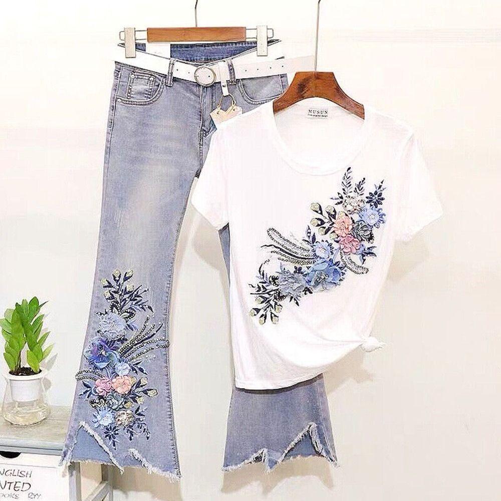 Sew Mesh Embroidery Flower Lace Patch Polyester Embroidered Fabric Stickers Clothing