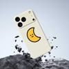 For iPhone 17 Pro Max Case Yellow Moon Pattern Printing Straight Edge TPU Phone Back Cover