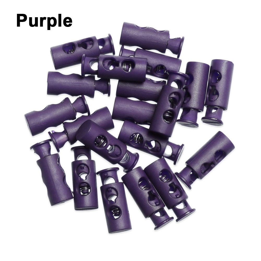 Apparel Shoelace Sportswear Accessories Plastic Stoppers Lock Toggle DIY Metal Clamp Stopper Cord