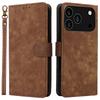 For iPhone 17 Pro Max Case Wallet RFID Blocking PU Leather Phone Cover Stand with Strap