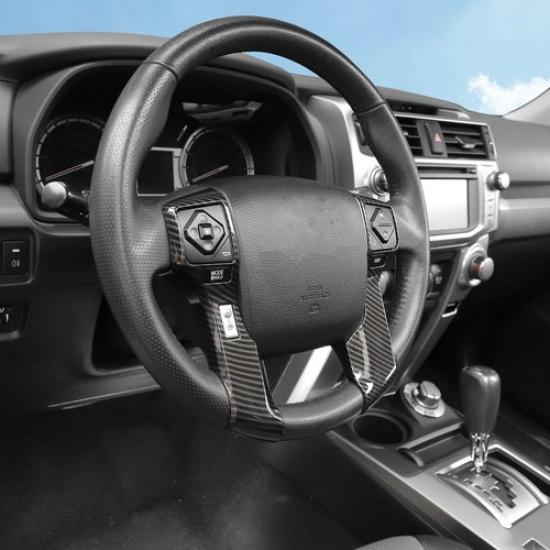 Carbon Fiber Steering Wheel Trims Bezels For 4runner 10+ Tundra 14+ Accessories