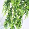 1 букет искусственных висячих растений без запаха, удобный на ощупь, зеленый, шикарный, с тонкой текстурой, искусственная лоза для использования в помещении