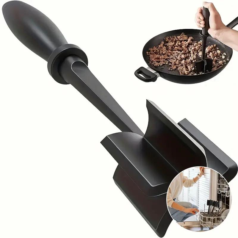 1шт термостойкий пластиковый измельчитель мяса - ручная мясорубка для гамбургеров, мясорубка для говядины для приготовления бургеров, индейки и многого другого