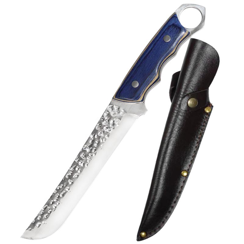 Forged Boning Knife Stainless Steel Butcher Knife Kitchen Knife Cutting Meat Cleaver Chef Knives Wooden Handle Kitchen Supplies