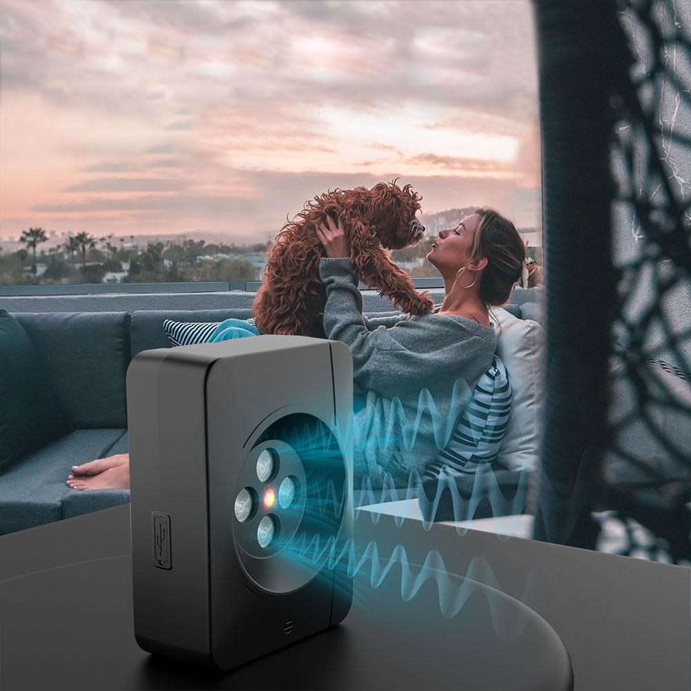 Ultrasonic Dog Barking Deterrent Rechargeable 50 Ft Dog Bark Stopper Waterproof Barking Stop Device Automatic for Indoor Outdoor