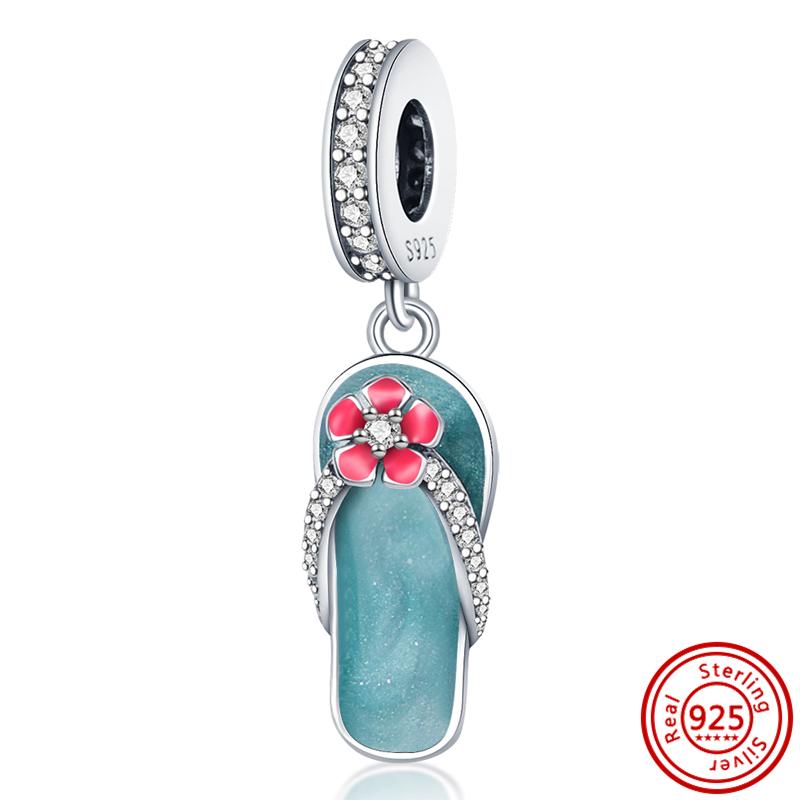 925 Silver Charms Bead Elephant Dolphin Shell Charm Bead Pendant Fits Bracelet Womens Jewelry Gifts