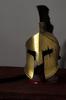 Battle Damage Spartan Helmet: King Leonidas Medieval Cosplay Helmet