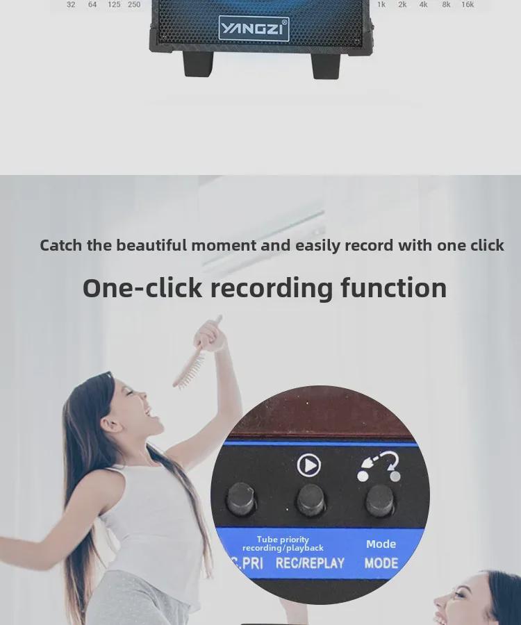 Yangzi Портативная Bluetooth-колонка для караоке с 3D-звуком для использования дома и на улице
