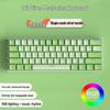 61-Key Mini Mechanical Keyboard with Three-Mode Wireless Bluetooth, Red Tea Switch for Laptop Gaming & Office