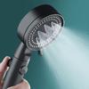 Five-mode High-pressure Shower Head, Adjustable Shower Head with Hose, Water-saving, One-button Nozzle Stop.