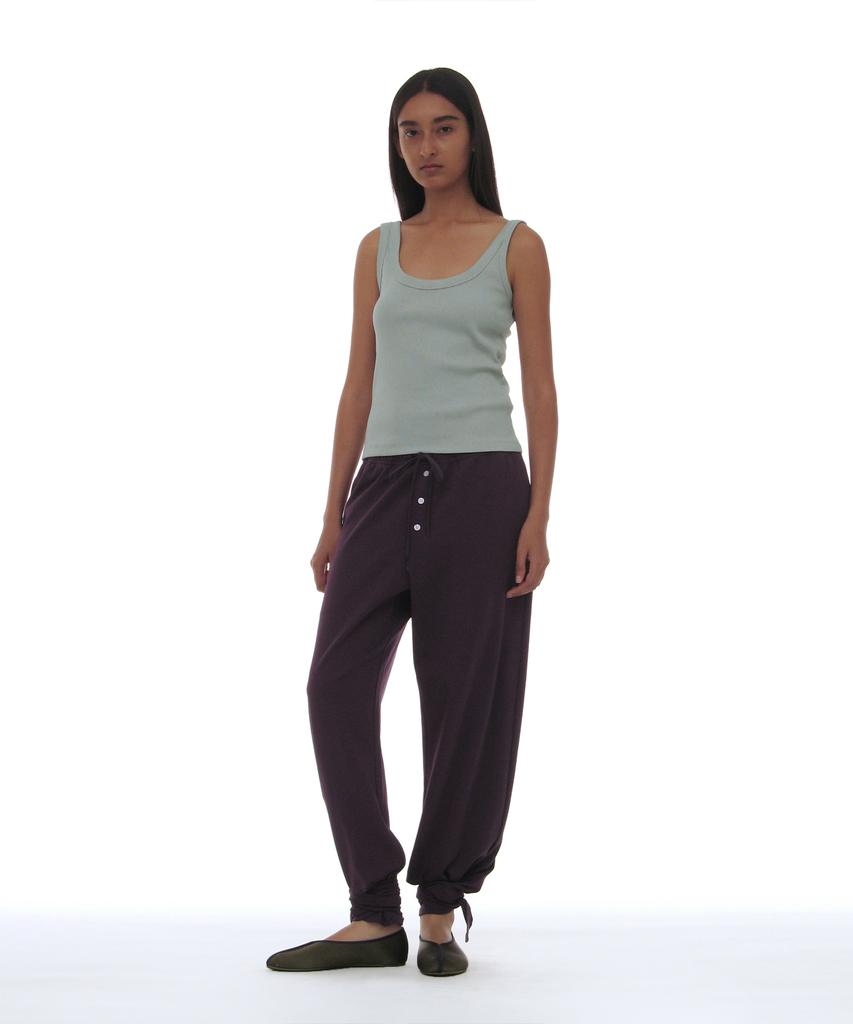 PARTIMENTO WOMEN Pwc Tie-Up Hem Jersey Trousers_Midnight Plum