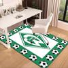 1PC Green Werder Symbol Rug Game Carpet, Floor Mat for Bedroom Living Room Entryway Rug, Home Decor Idea Gift for Christmas birthday