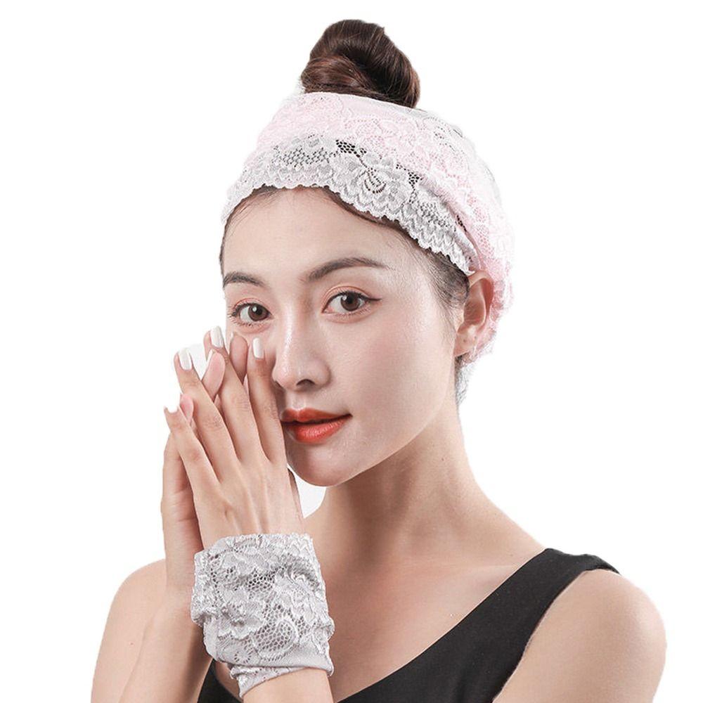 Cycling Hiking Sun UV Protection Hanging Ear Sports Face Scarves Lace Mask Neck Scarf Face Cover