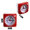 Simple Battery Operated No Tick Number Clock Alarm Clock Bedside Clocks Home Decor