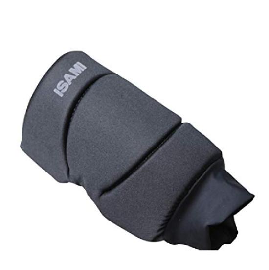 ISAMI Isami Knee Guard Foot Shin Knee Support Martial Arts Martial Arts Karate Kickboxing After Mixed Martial Arts M L-1103 (Black, (Free))