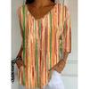 Mid‑Sleeve V‑Neck Everyday Top