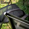 Black metal garden chair, terrace, balcony, armchair, terrace, strong, 4 pcs.