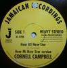 10-дюймовая пластинка CORNELL CAMPBELL - Hear Mi Now Star PROJR10EP003 Ямайская пластинка 2004 Великобритания Регги, Ска и Даб Б/У