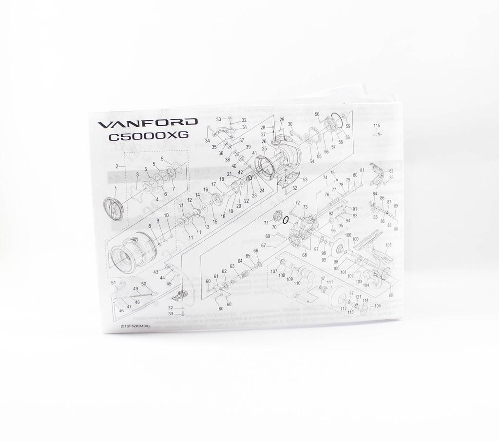 SHIMANO Катушка спиннинговая Vanford C5000XG VFC5000XGA 2024 (9993)