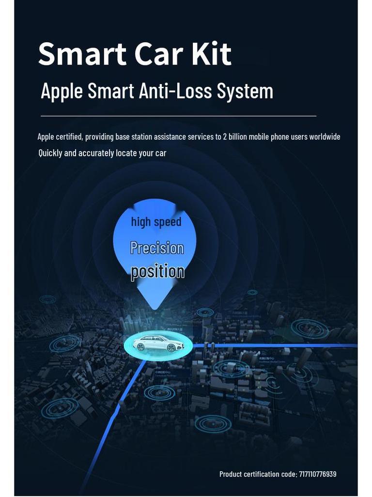 Apple Smart Wireless Charging Car Phone Holder & Locator/Navigator with Anti-Lost Feature