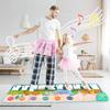 Coolplay 110x36cm Musical Piano Mat for Kids Toddlers Floor Keyboard Dance Mat with 8 Animal Sounds Baby Mat Educational Toys WBL