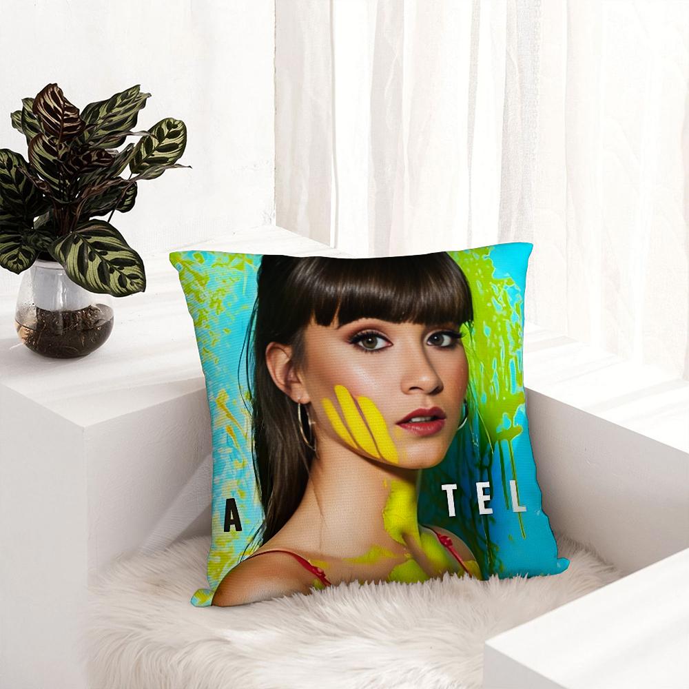 Singer A-Aitana O-Ocana Pillow Case Plush Fabric Soft Pillowcase Double Sided Print Sofa Cushion Cover Throw Pillow Cover