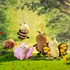 15Cm Adorable Insect Series Plush Doll Pendant Toy Cute Butterfly Parrot Snail Horse Cockroach Plush Pendant Gift Decor Gifts