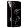 Чехол для телефона Love Yourself с цветком для Xiaomi Redmi Note 7 8 9 10 Lite 11 11E 11T 12 Pro 11S 4G 10T 5G 8T 9S 10S, черный чехол из ТПУ