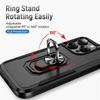 Armor Shockproof Magnetic Ring Phone Case For iPhone 13 11 12 14 Pro Max XR X XS Max 13Pro Hard PC Ring Holder Bumper Back Cover