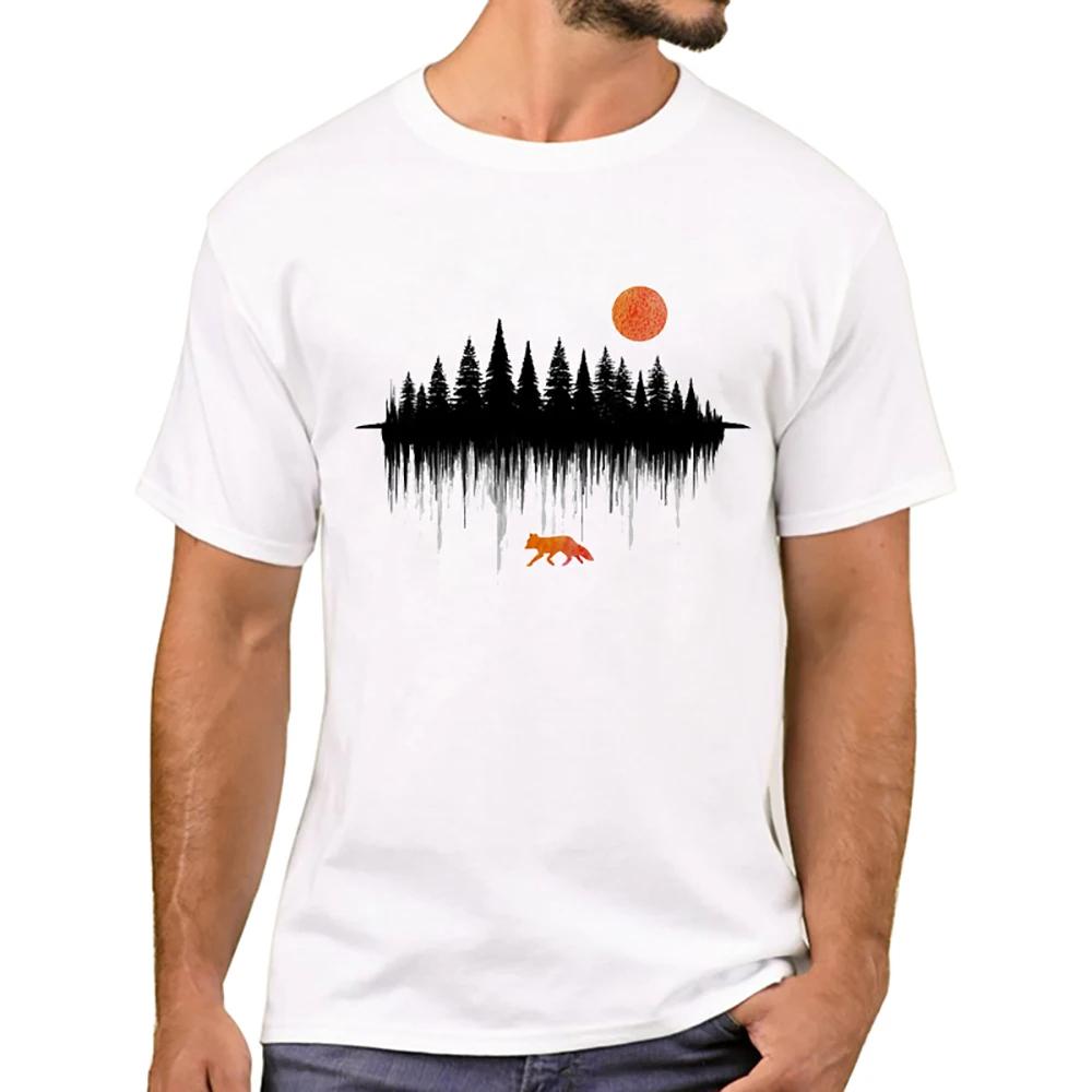 Teehub New Arrival 2019 Fashion Grunge Dripping Turquoise Misty Forest Print Unisex Tshirt Short Sleeve Oneck Tops Hipster Tee