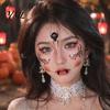 Skin Friendly Temporary Face Art Halloween Tattoo Stickers, Waterproof Scary Makeup Decals for Party, Durable Sweat Proof Stickers Wound Scar