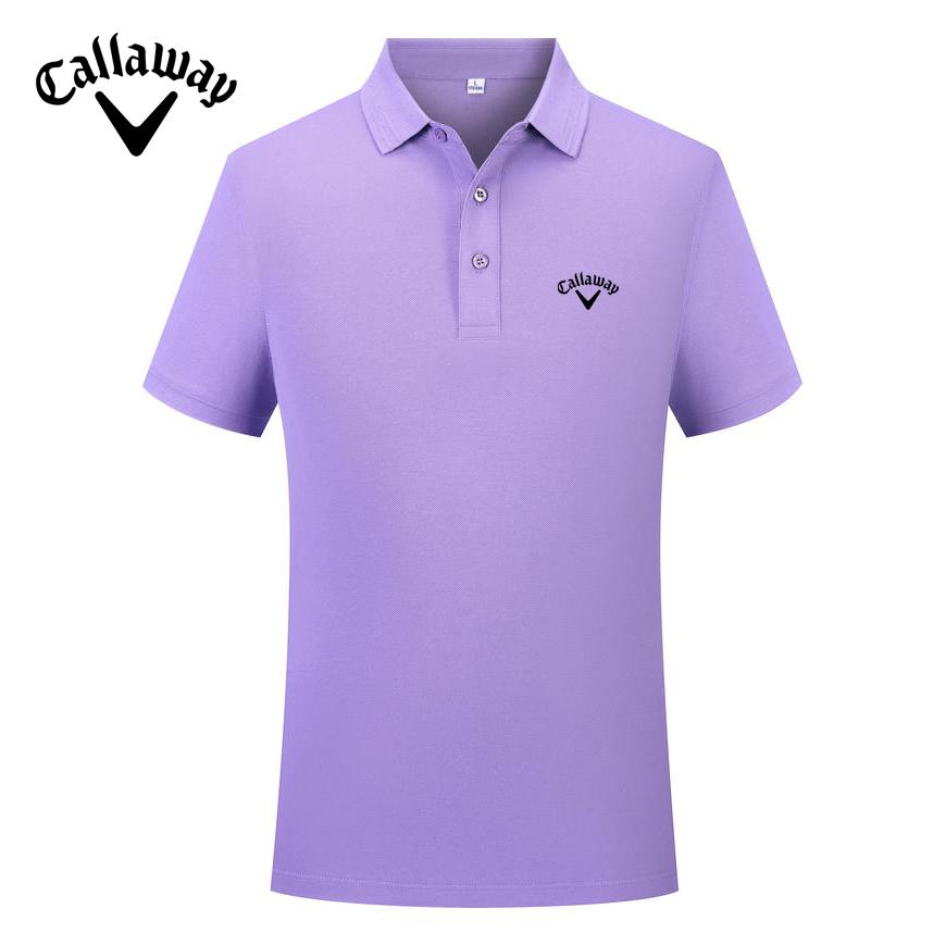 Callaway 2025 Весна/Лето Вышивка Однотонная Спортивная Хлопковая Рубашка Поло Для Мужчин и Женщин Быстросохнущая Пот Впитывающая Рубашка Поло