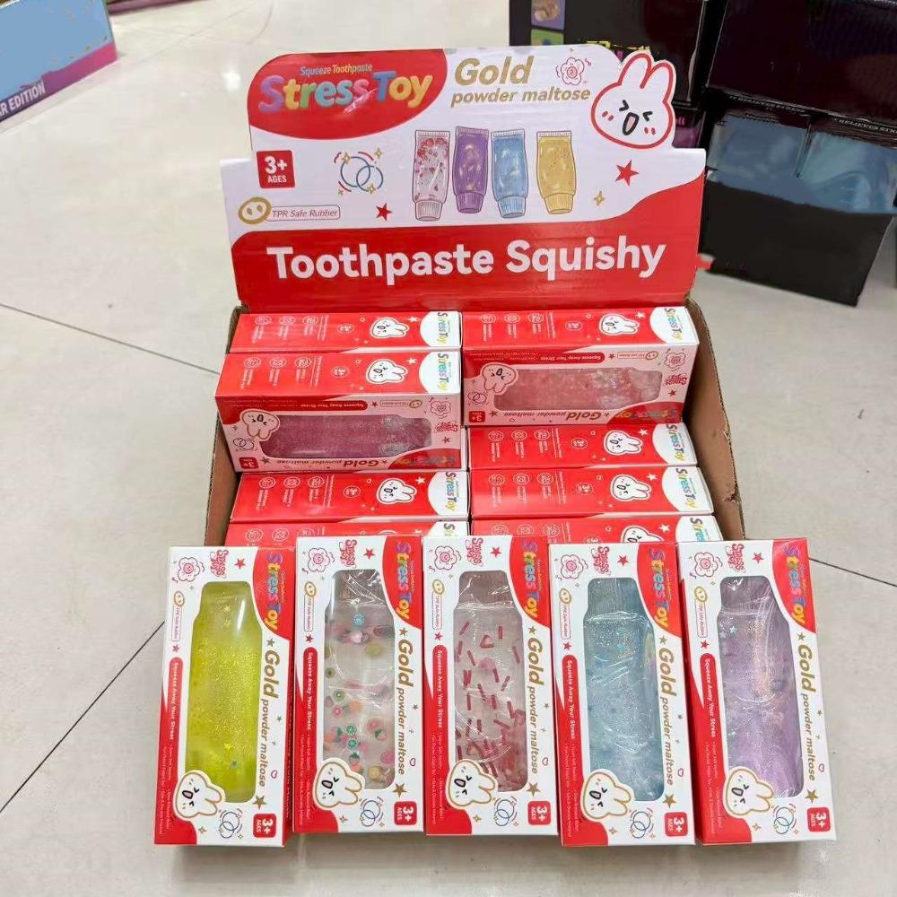 Shapeable Toothpaste Squishy Toy Soft Elastic Sensory Fidget Ball Birthday Gifts